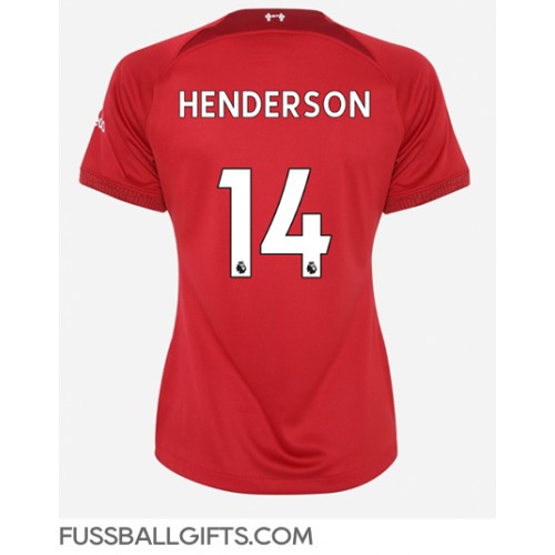 Liverpool Jordan Henderson #14 Fußballbekleidung Heimtrikot Damen 2022-23 Kurzarm